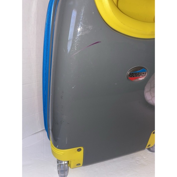 American Tourister Kids Disney Lighting McQueen Roll Aboard Hard Sided Suitcase - Picture 7 of 16